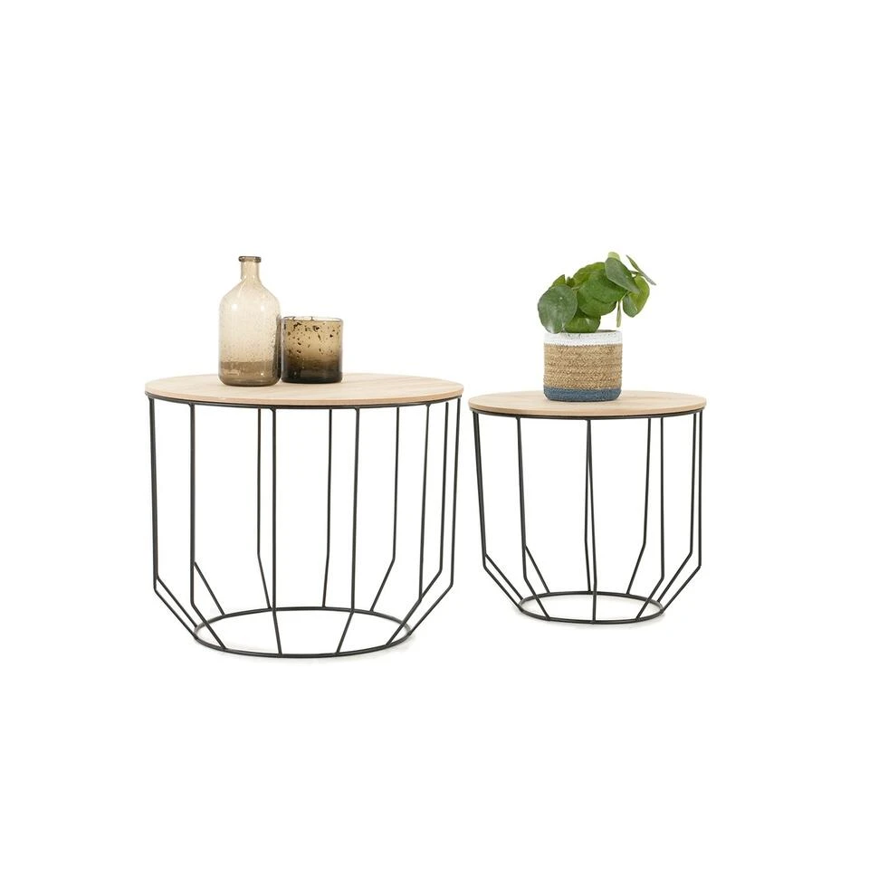 Lifa Living Ulrik Bijzettafel Set Van 2 - Afbeelding 3