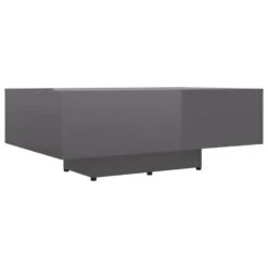 VidaXL Salontafel 85x55x31 Cm Spaanplaat Hoogglans Grijs