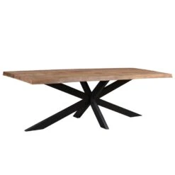 Livingfurn - Eetkamertafel Nairobi Tree Top Spider 240 Cm - Mangohout - Bruin
