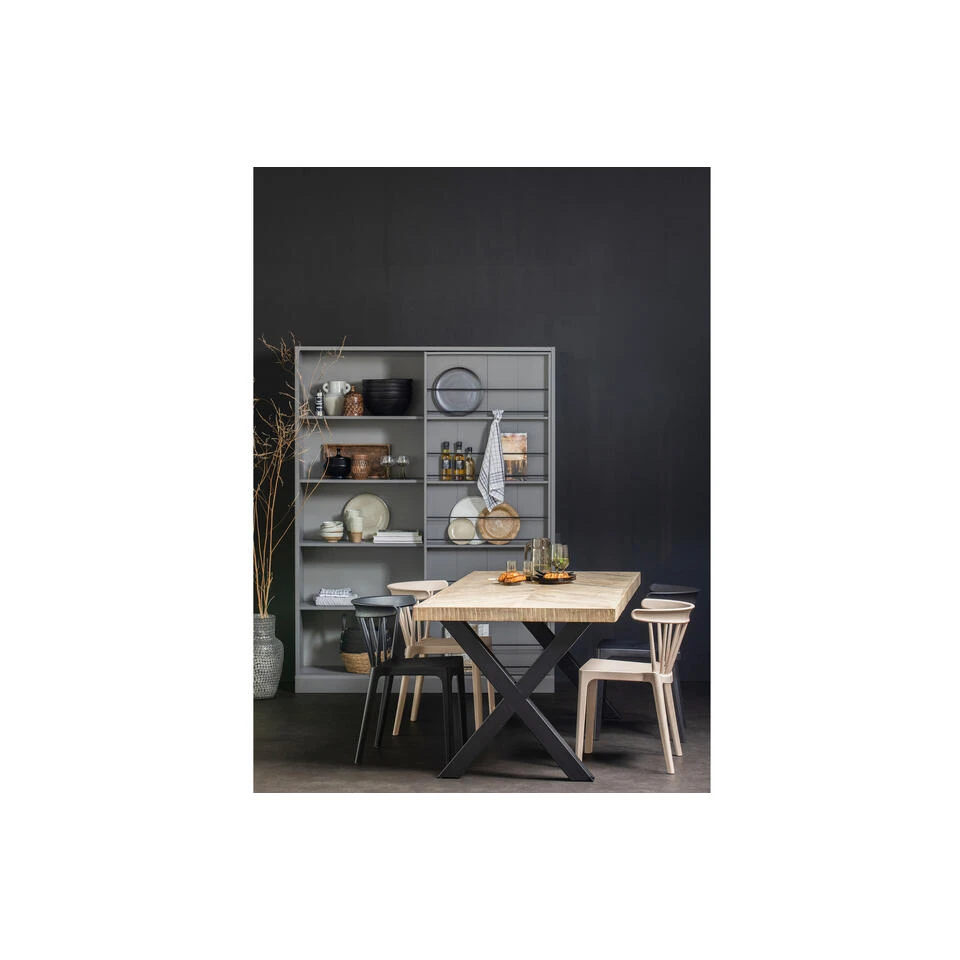 WOOOD Tablo Tafel Visgraat Met Alkmaar Poot - Mango - 75x180x90 - Afbeelding 3