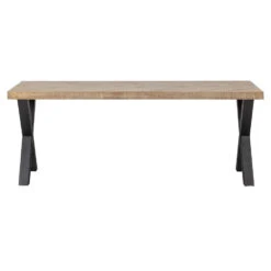 WOOOD Tablo Tafel Visgraat Met Alkmaar Poot - Mango - 75x180x90