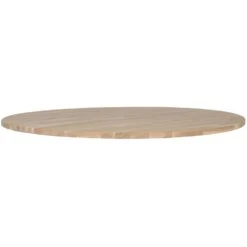 WOOOD Tablo Tafelblad Rond - Eiken - Onbehandeld - 2,4x120x120