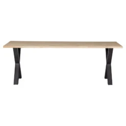 WOOOD Tablo Boomstam Tafel Met Alkmaar Poot - Eiken - 75x220x90