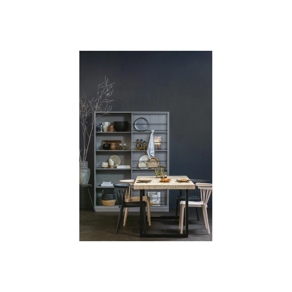 WOOOD Tablo Tafel Visgraat Met U-Poot - Mango - 75x200x90 - Afbeelding 2