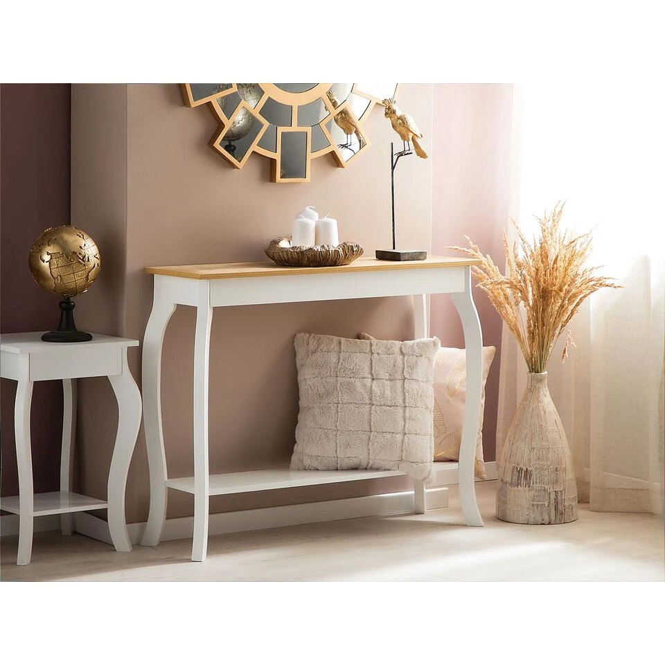 Beliani Consoletafel HARTFORD - Lichte Houtkleur Mdf - Afbeelding 2
