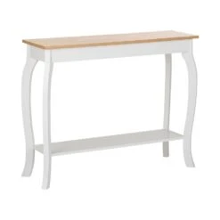 Beliani Consoletafel HARTFORD - Lichte Houtkleur Mdf