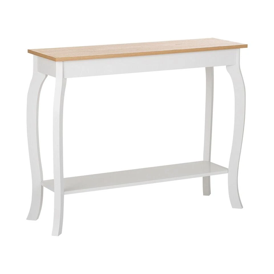 Beliani Consoletafel HARTFORD - Lichte Houtkleur Mdf