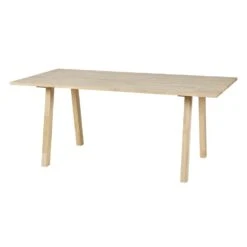 WOOOD Tablo Tafelblad Incl. A-Poot - Eiken - Onbehandeld - 74,4x180x90