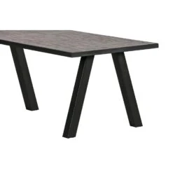 WOOOD Tablo Tafelblad Incl. Utrecht Poot - Teak - 74,4x200x90