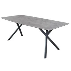 Giga Meubel Eettafel Betonlook MDF Blad - 160x90x76cm