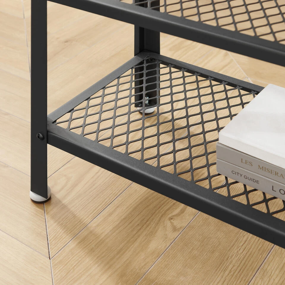 O'DADDY® Wandtafel - Sidetable Industrieel - 60x30x60 - Mangohout - Afbeelding 3