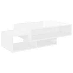VidaXL Salontafel 105x55x32 Cm Spaanplaat Hoogglans Wit