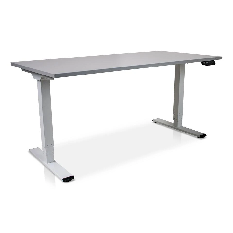 MRC COMFORT Elektrisch ARBO Zit-sta Bureau - 180x80cm - Wit - Grijs