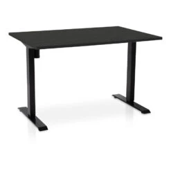 MRC EASY Elektrisch ARBO Zit-sta Bureau - 120x80cm - Wit - Zwart Eiken