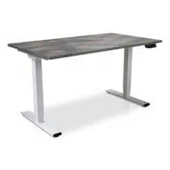 MRC COMFORT Elektrisch ARBO Zit-sta Bureau - 120x80cm - Wit - Betonlook