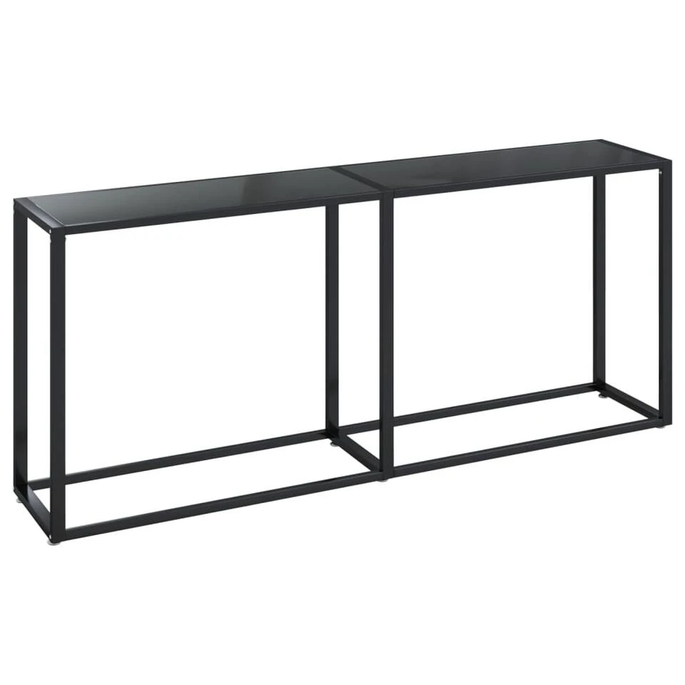 VidaXL Wandtafel 180x35x75,5 Cm Gehard Glas Zwart