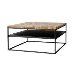 Giga Meubel Salontafel Block Grijs 80cm