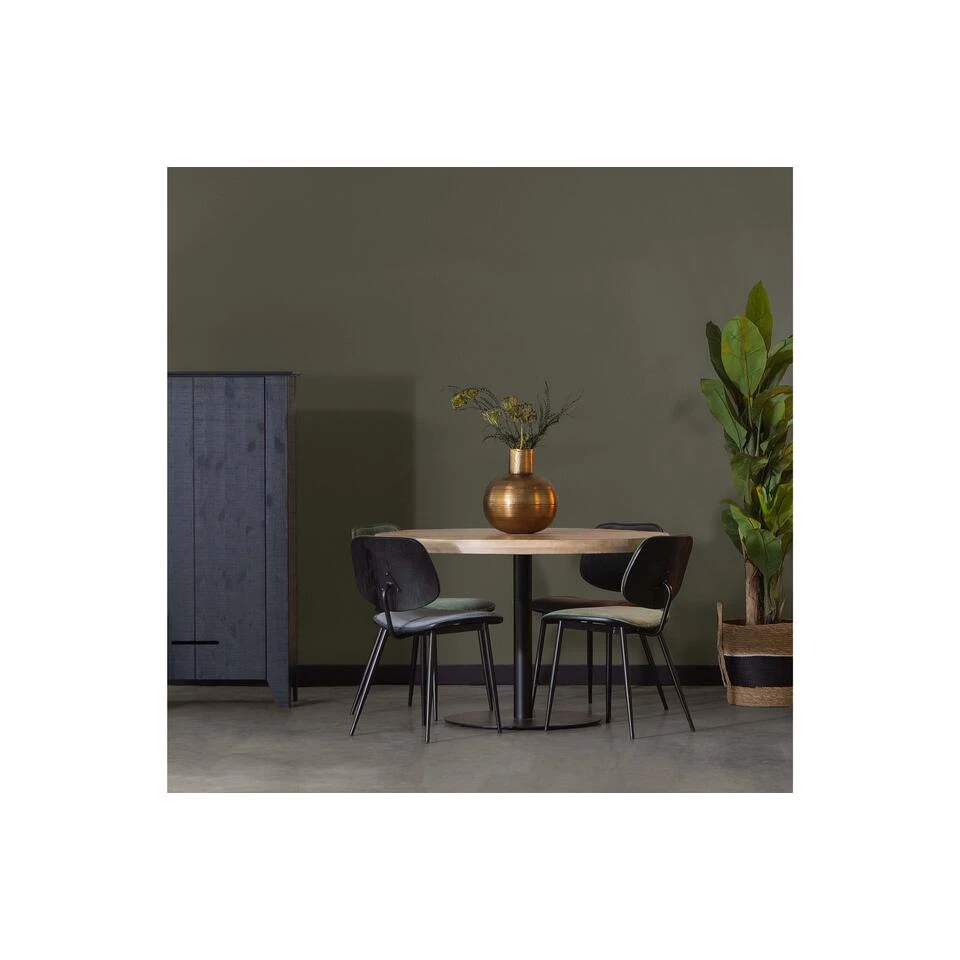 WOOOD Tablo Ronde Poot - Metaal - Zwart - 73x64x64 - Afbeelding 2