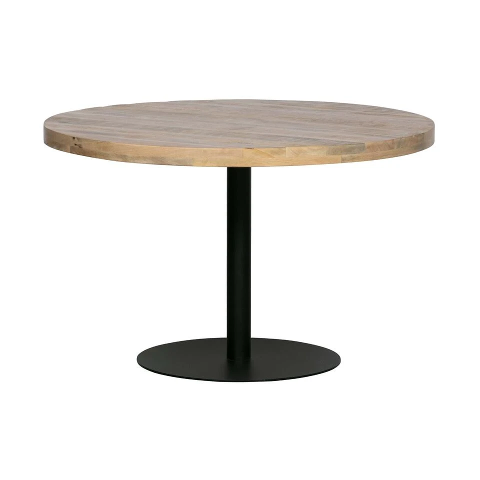 WOOOD Tablo Ronde Poot - Metaal - Zwart - 73x64x64 - Afbeelding 4