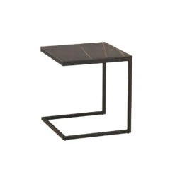 Laptoptafel Fien Marmer Zwart Vierkant 45x45 Cm 45x45x50 Cm Stoneware