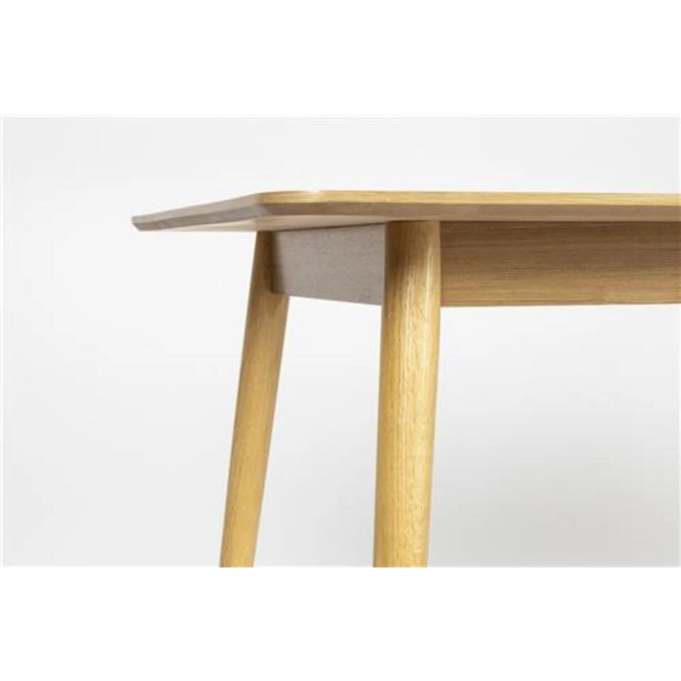 Giga Meubel Eettafel Eikenfineer 160cm - Visgraat - Naturel - Afbeelding 4
