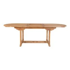 Giga Meubel Eettafel Teakhout 180cm-240cm - Uitschuifbaar - Naturel
