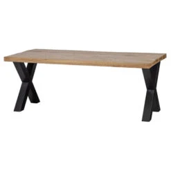 Eettafel Columbus 160x90cm - Mangohout - Bruin - Rechthoekig