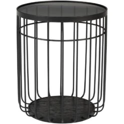 Puur Kalmar Bijzettafel 35cm - Metaal - Zwart