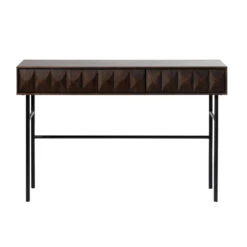 Giga Meubel Bijzettafel Bruin 117cm - Eikenhout & Metaal