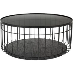 Puur Kalmar Salontafel Groot - Metaal - Zwart