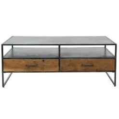 Salontafel Brent 60x125x45cm - Hout - Grijs