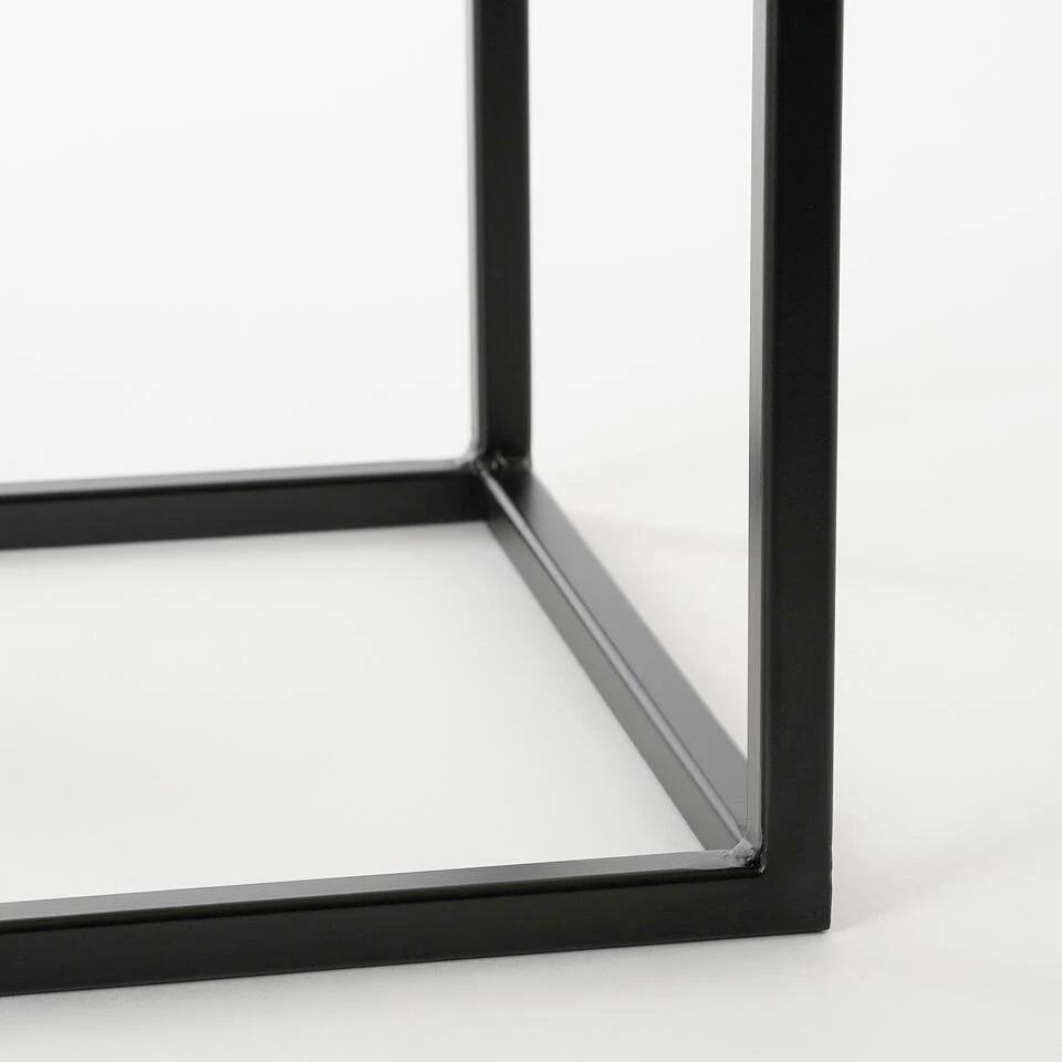 Mica Decorations Goa Bijzettafel - Set Van 2 - H120 Cm - Zwart - Afbeelding 3