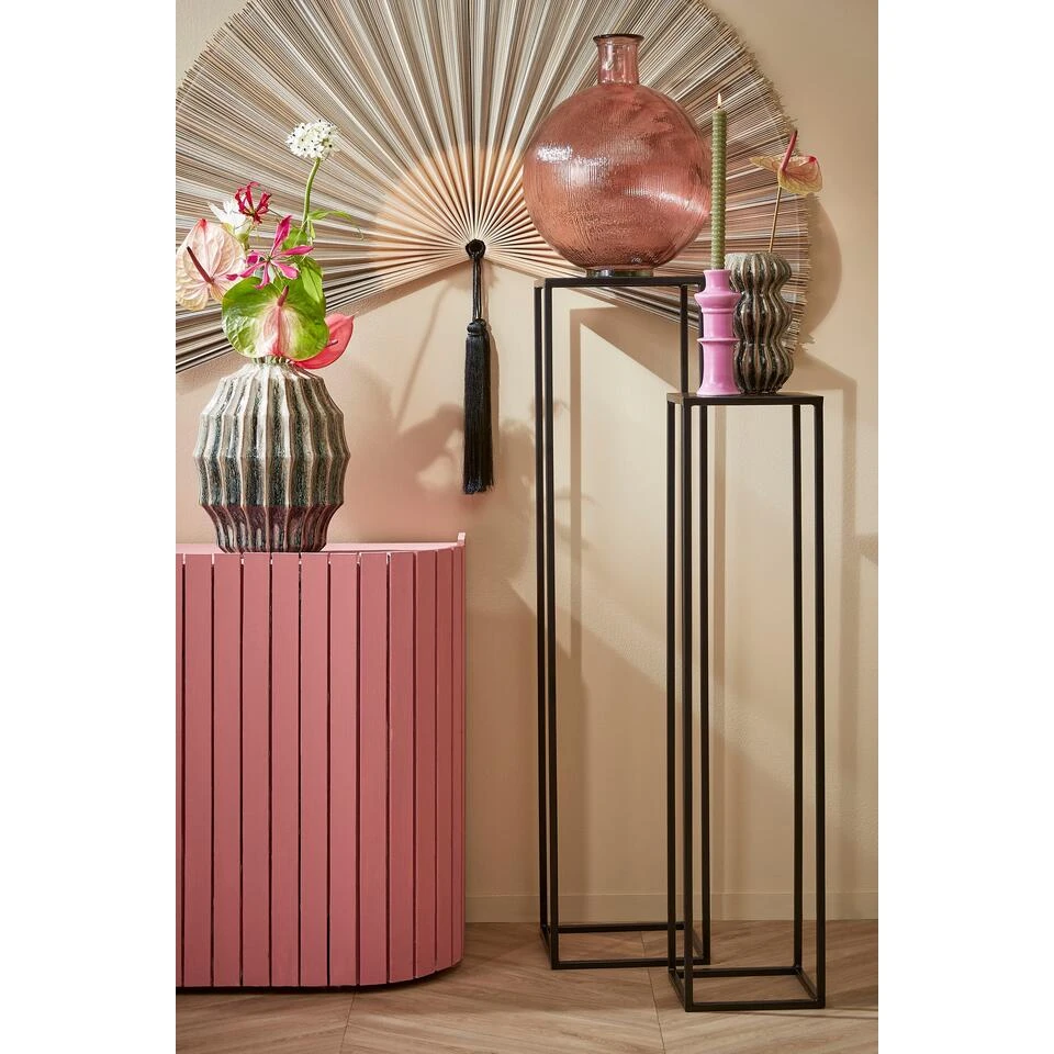 Mica Decorations Goa Bijzettafel - Set Van 2 - H120 Cm - Zwart - Afbeelding 4