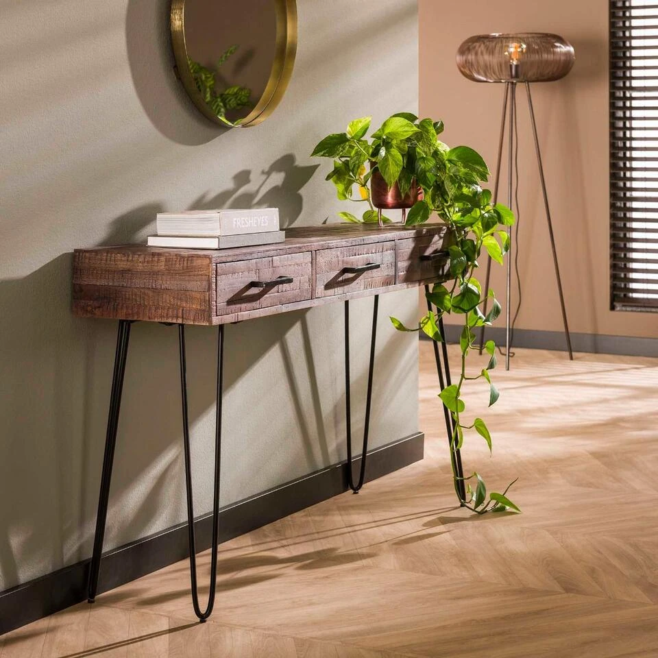 Pastor Sidetable Acacia - Hout - Grijs - Afbeelding 2