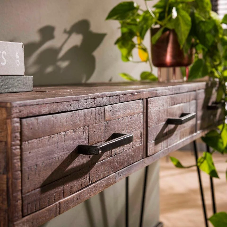 Pastor Sidetable Acacia - Hout - Grijs - Afbeelding 4