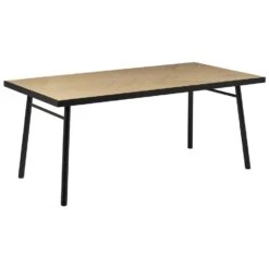 Beliani Eettafel IVORIE - Lichte Houtkleur Mdf