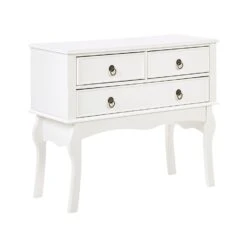 Beliani Consoletafel LAMAR - Wit Mdf