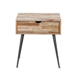 Evi Nachtkastje / - Hout - Bruin