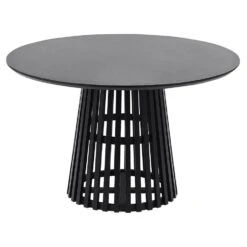 Beliani Eettafel MESILLA - Zwart Mdf