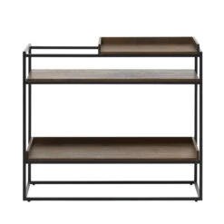 Giga Meubel Sidetable Donkerbruin - 38x90x79cm - Eikenhout - Tafel Rivoli