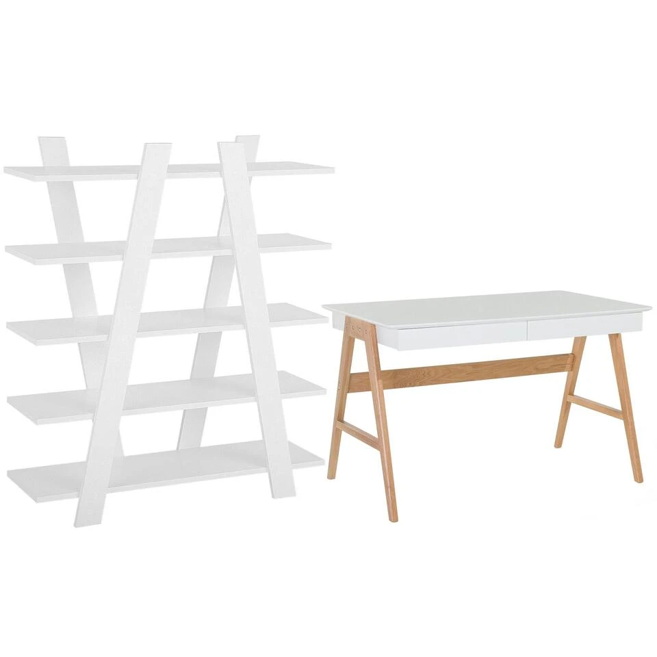 Beliani ESCALANTE/SHESLAY - Wit Mdf, Vezelplaat