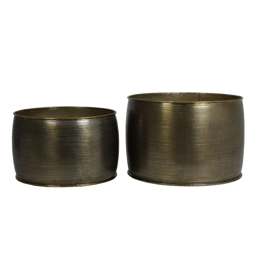 Bijzettafel Orne - Antiek Brons - Ø60+Ø50cm - Afbeelding 2