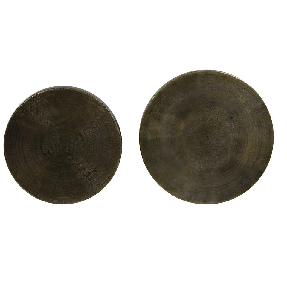 Bijzettafel Orne - Antiek Brons - Ø60+Ø50cm - Afbeelding 3