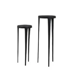 Zuil Tobias - Zwart - Ø35+Ø30cm