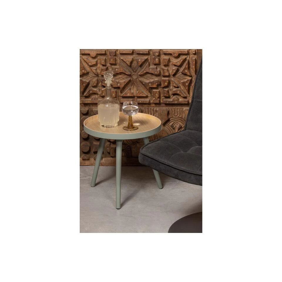 WOOOD Sasha Bijzettafel - MDF - Groen - 41x41x40.5 - Afbeelding 3
