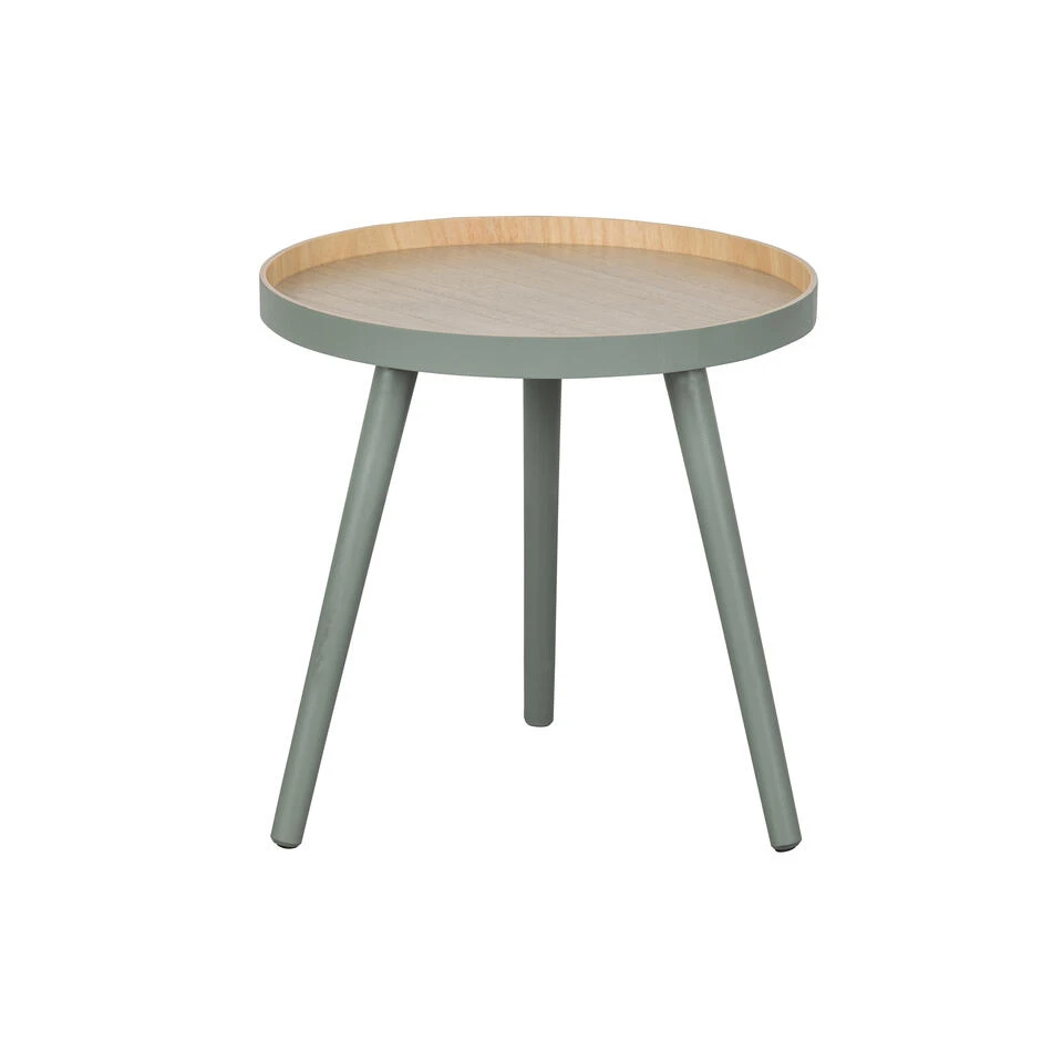 WOOOD Sasha Bijzettafel - MDF - Groen - 41x41x40.5