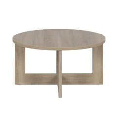Diagone Ronde Salontafel Tika - 82cm - Licht Eikenlook