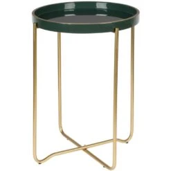 Puur Bryne Bijzettafel Donkergroen - Aluminium - Groen