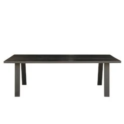 Giga Meubel Eettafel Zwart - 200cm - Mangohout - Eettafel Nathan