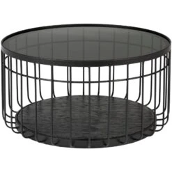 Puur Kalmar Salontafel Medium - Metaal - Zwart